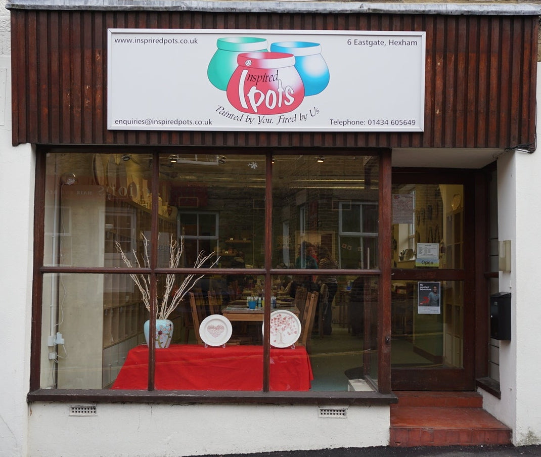 Inspired Pots Pottery Painting in Hexham Ceramic Studio